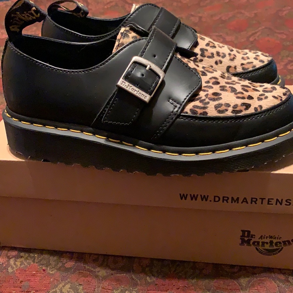 Dr. Martens Ramsey Monk UK7 EUC leopard